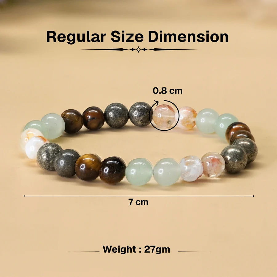 46% off Money Magnet Fusion Band - Pyrite, Tiger Eye, Citrine & Aventurine Beads