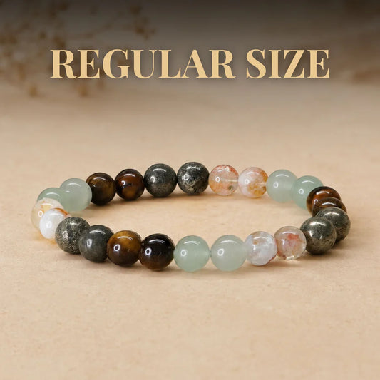 46% off Money Magnet Fusion Band - Pyrite, Tiger Eye, Citrine & Aventurine Beads