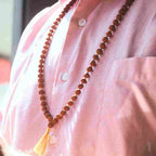 Brown Rudraksha Mala - 108+1 Beads